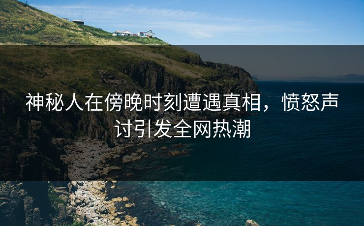 神秘人在傍晚时刻遭遇真相，愤怒声讨引发全网热潮